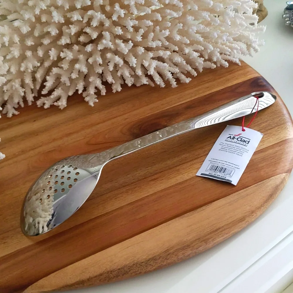 All-Clad 🔥NWT🔥 -slotted cooking spoons. NEVER USED! Quality peace for kitchen
